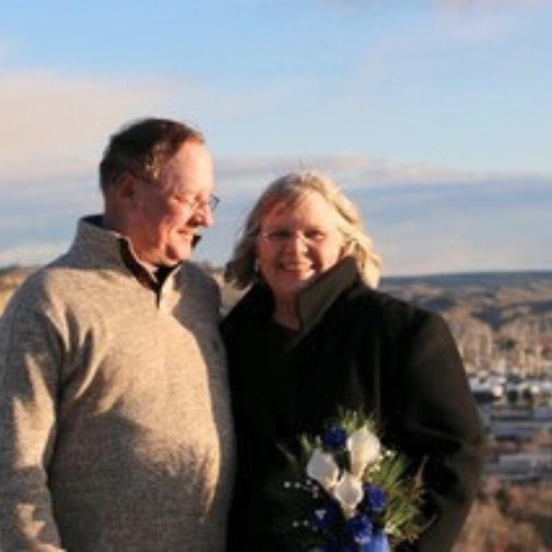 Barb and Mike on their wedding day.