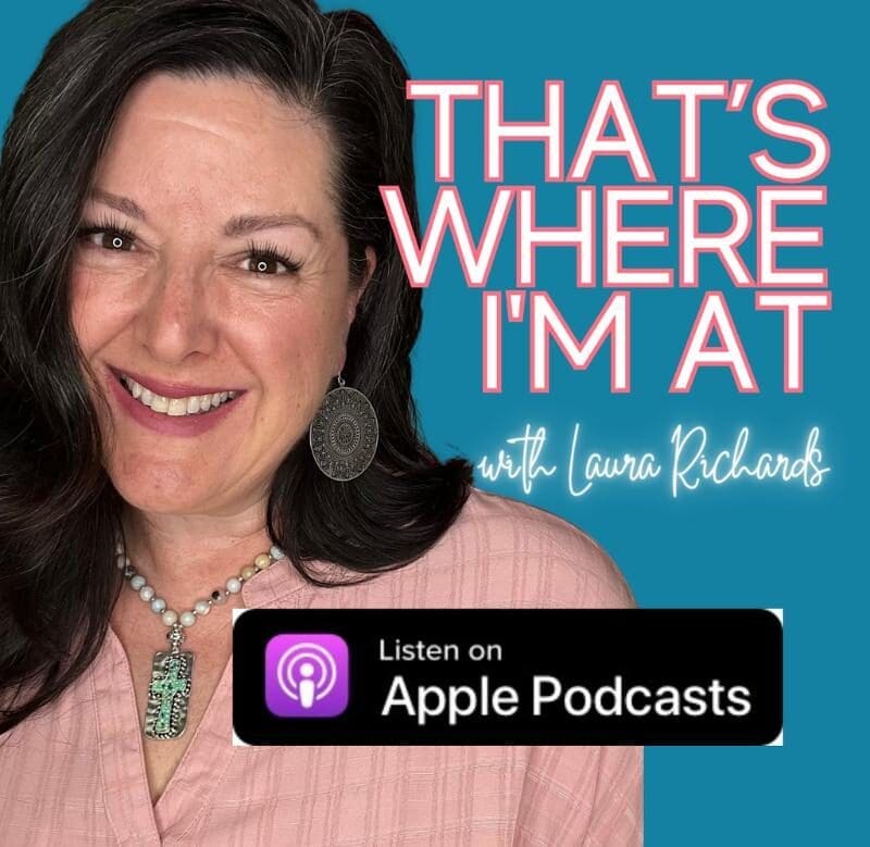 A promotional photo of the author's That's Where I'm At podcast.