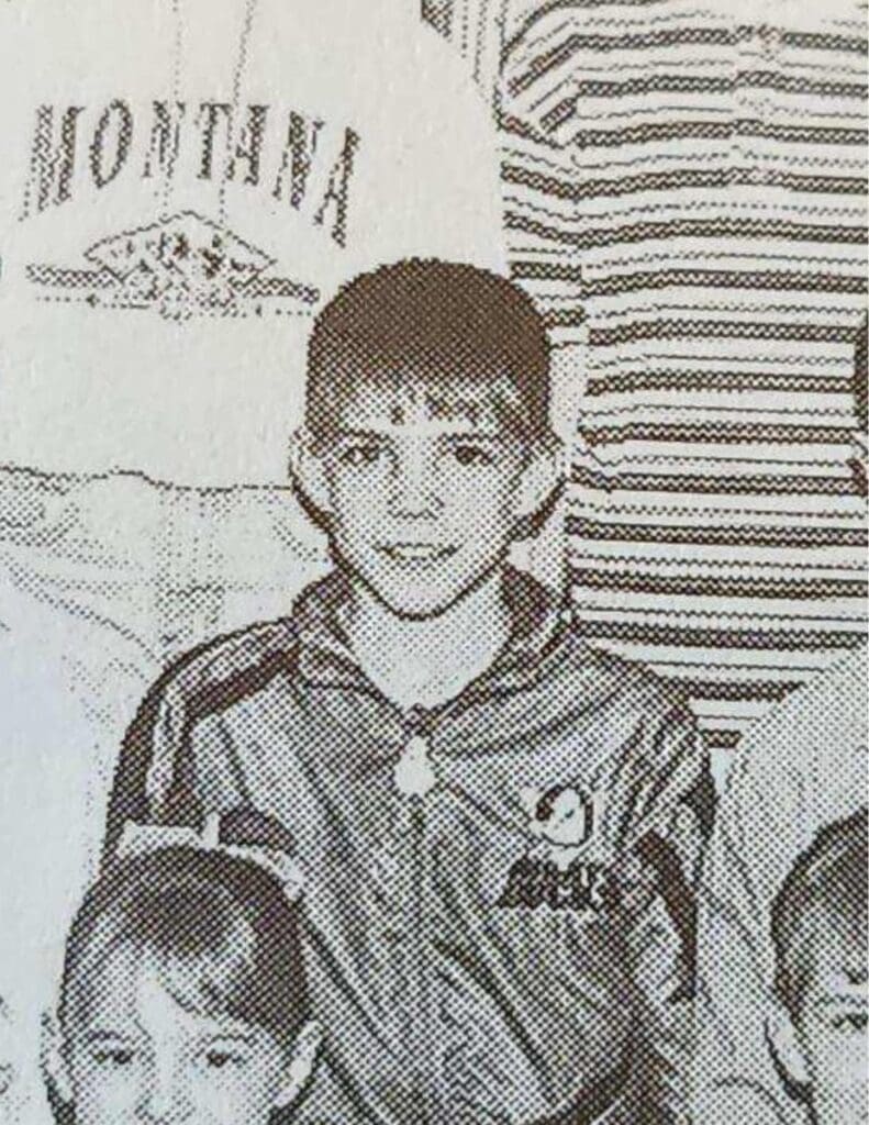 Jeremy in 3rd grade, before the accident. 