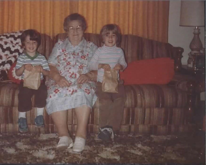 Young Donna and Michael with a great grandma.